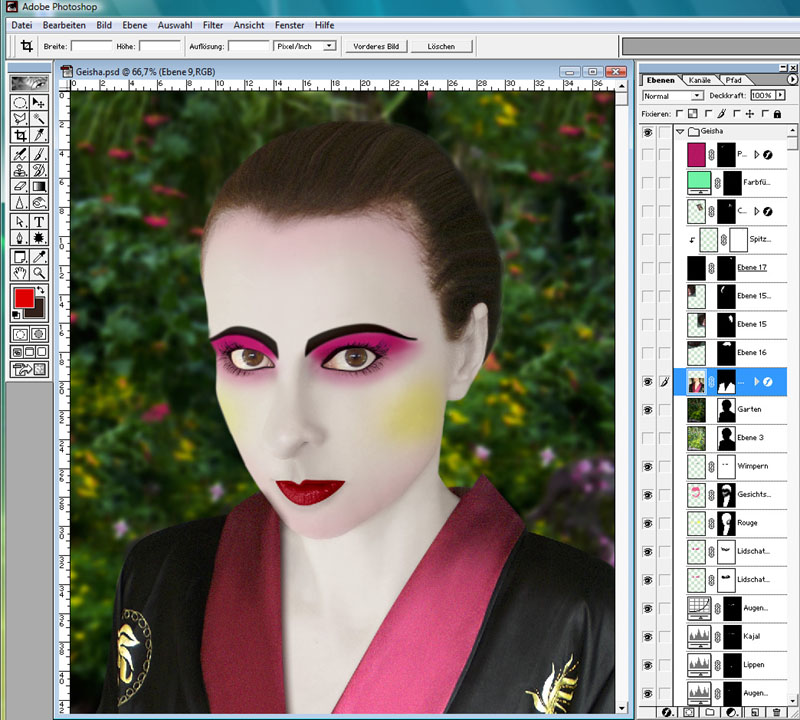 Portrait Geisha Make-up 14