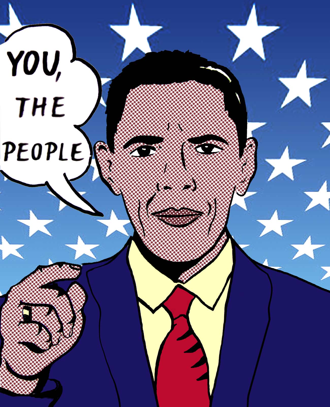Barak Hussein Obama Pop Art